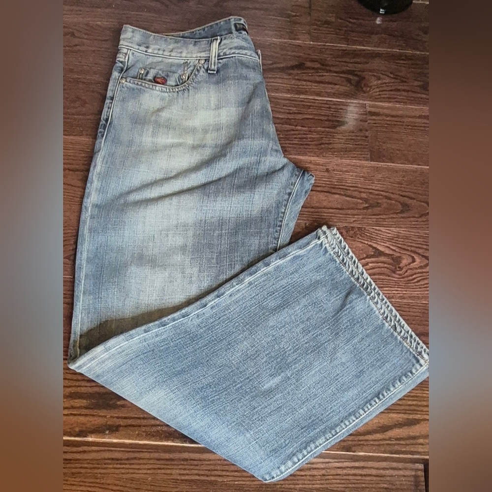 Energie Men's Light Blue Bootcut Jeans - Picture 5 of 11